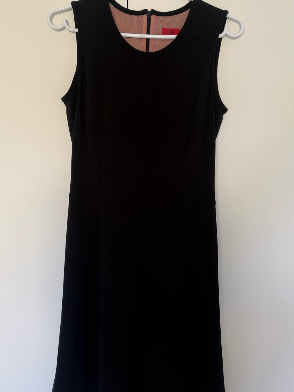 HUGO Black Sleeveless A-Line Dress